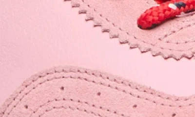 Veja Volley Leather Sneaker In Guimauve Pekin Eagle In Pink