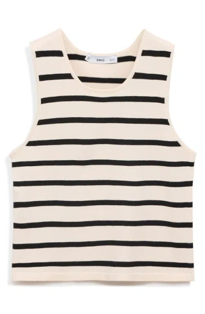 Mango Stripe Knit Crop Tank In Multi