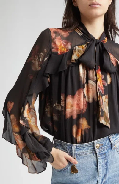 Zimmermann Hypnotic Ruffled Blouse In Black
