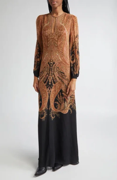 Zimmermann Hypnotic Cape Maxi Dress In Multi