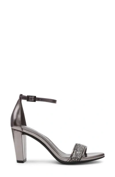 Anne Klein Women's Kourtney Two Piece Block Heel Dress Sandals In Gray