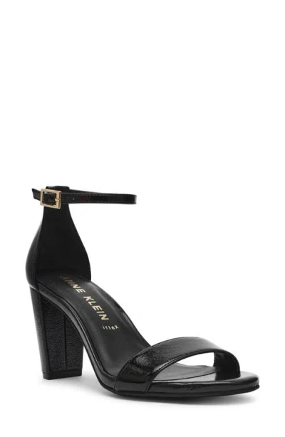 Anne Klein Women's Kourtney Two Piece Block Heel Dress Sandals In Black