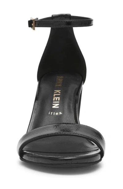 Anne Klein Women's Kourtney Two Piece Block Heel Dress Sandals In Black