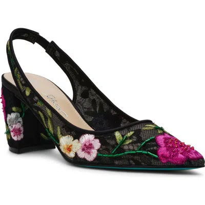 Betsey Johnson Women's Lira Mesh Embroidered Pumps In Multi