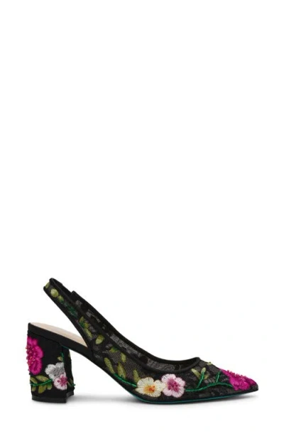 Betsey Johnson Women's Lira Mesh Embroidered Pumps In Multi