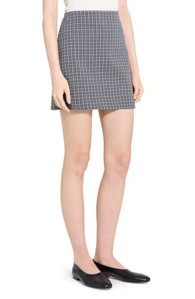 Theory Simple Knit A-line Miniskit In Blue