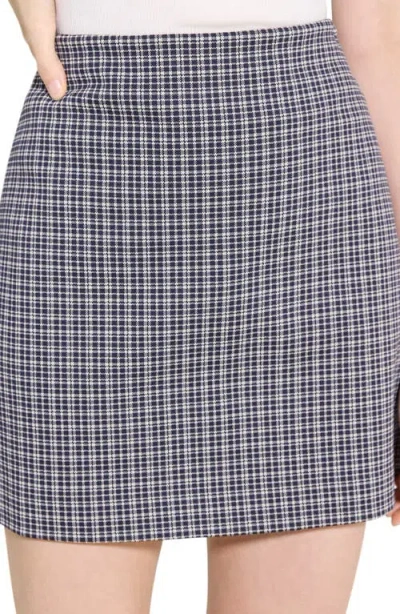 Theory Simple Knit A-line Miniskit In Blue