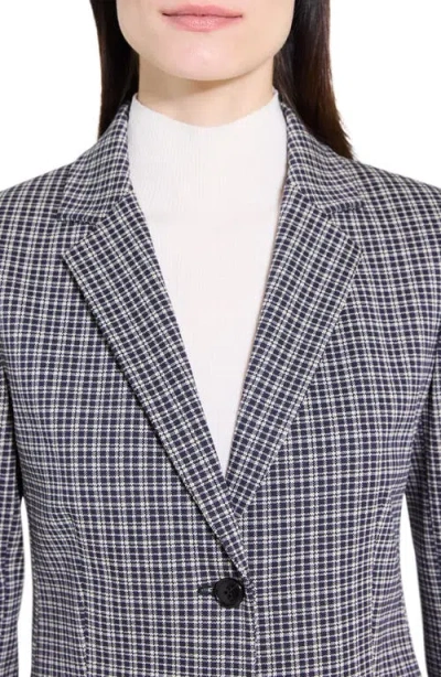 Theory Carissa Plaid Blazer In Blue