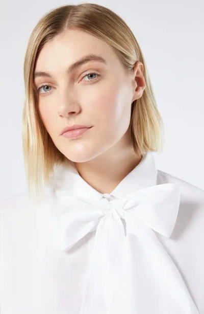 Marina Rinaldi Opera Comfort Fit Cotton Poplin Shirt In White