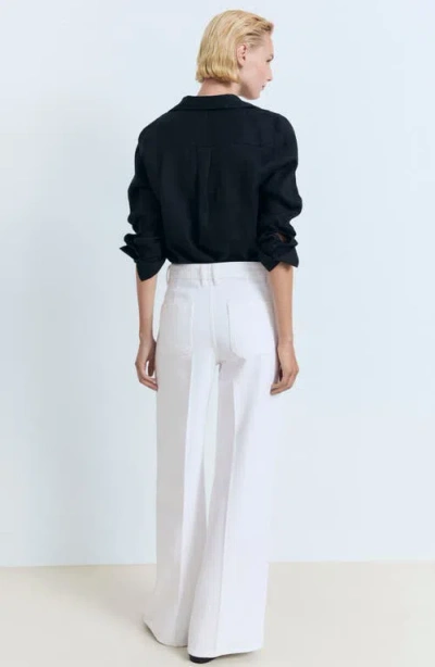 Mango Women's High-rise Wide Leg Jeans In Brown