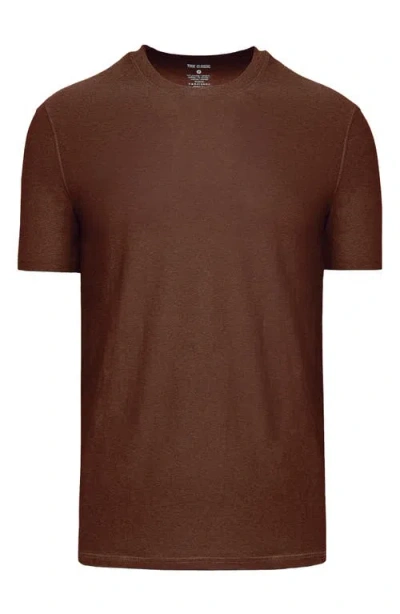 True Classic Active Trim Fit Performance T-shirt In Brown