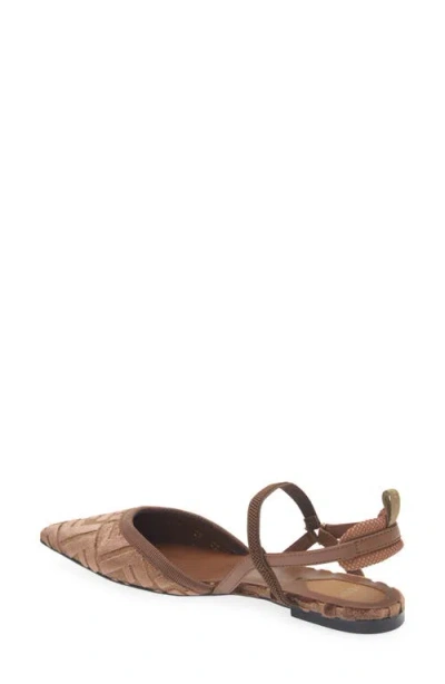 Fendi Kitten Ff Sling Back In Multi