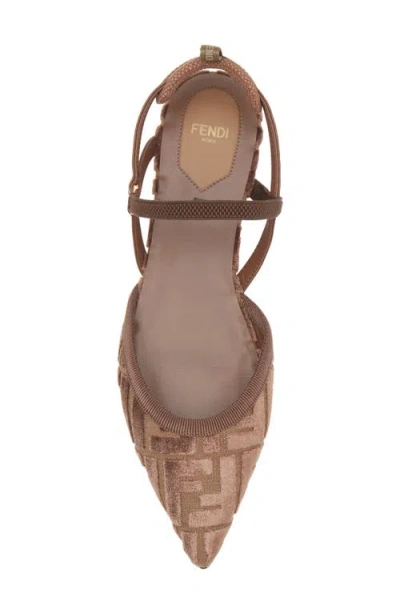 Fendi Kitten Ff Sling Back In Multi