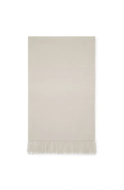 Brunello Cucinelli Cashmere Wrap Fringed In Sand