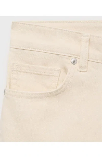 Mango Women's Sienna Flared Cropped Jeans In Neutral