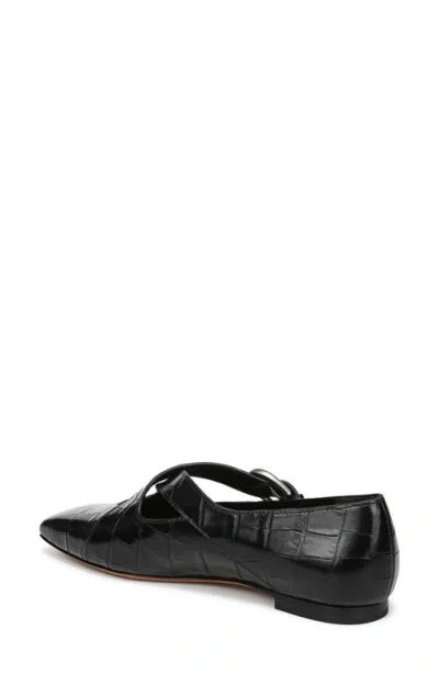 Vince Cici Cross Strap Flat In Black
