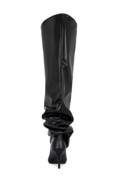 Azalea Wang Rubius Over The Knee Slouch Boot In Black