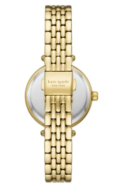 Kate Spade Gracie Round Watch In Gold