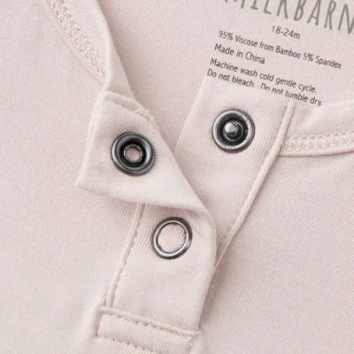 Milkbarn Luxe Solid Shortall In Pink