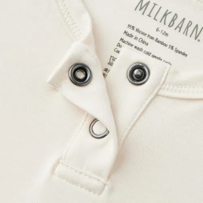 Milkbarn Luxe Solid Shortall In White