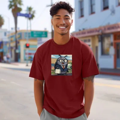 Dalix Roly Poly Tee In Red