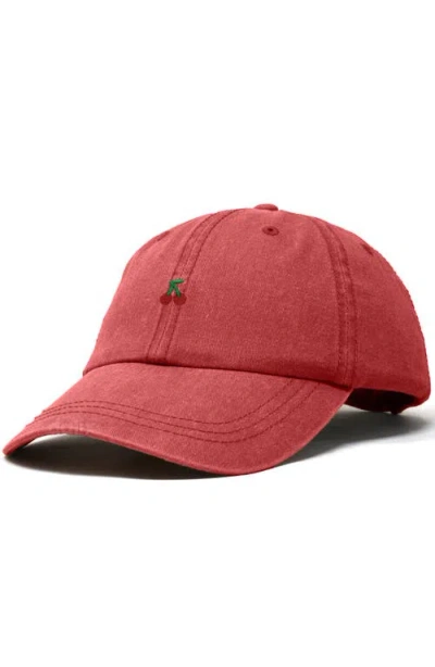 Dalix Lil Cherry Dad Cap In Red
