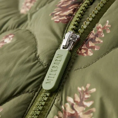 Milkbarn Down Jacket In Brown