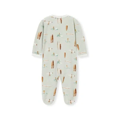 Milkbarn Zipper Footed Romper