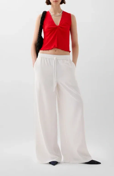 Scalpers Wrinkle Chestknot Tee In Red