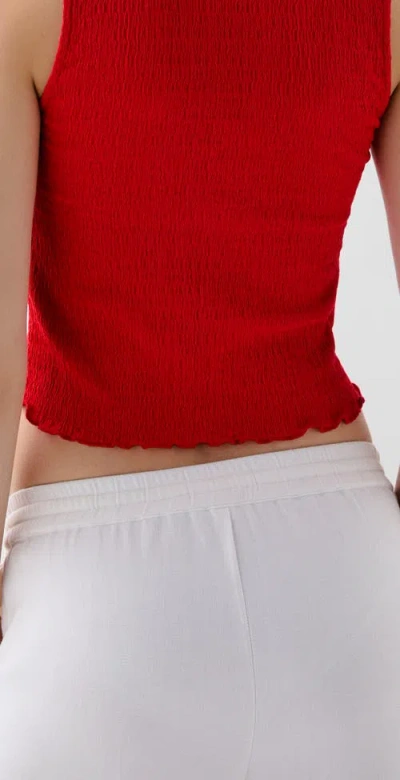 Scalpers Wrinkle Chestknot Tee In Red