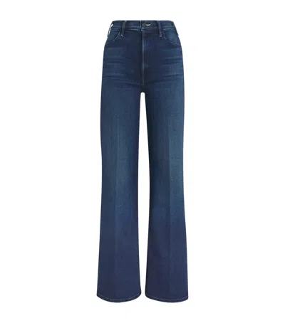 Mother The Bookie Sneak Jeans In Blue