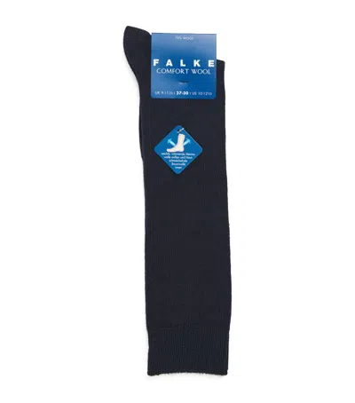 Falke Comfort Wool Socks In Black