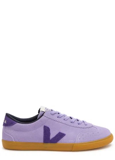 Veja Volley Sneakers In Viola Suede In Purple