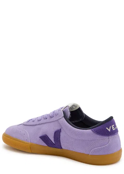 Veja Volley Sneakers In Viola Suede In Purple