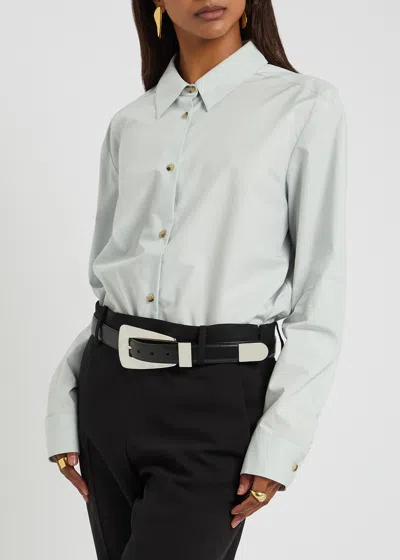 Khaite Black Lucca Belt In Black