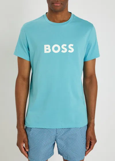 Hugo Boss Boss Logo-printed Cotton T-shirt In Multi