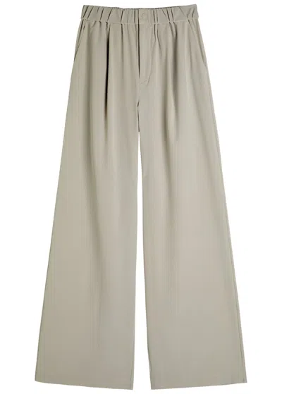 Varley Kayson Wide Leg 32 Stretch-jersey Trousers In Gray