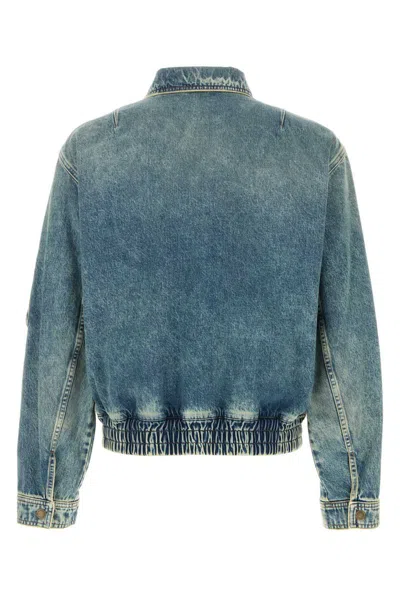 Dolce & Gabbana Denim Bomber With Tag In Blue