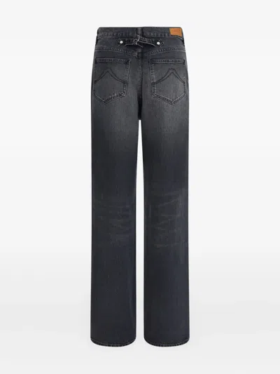 Kenzo Modern Straight Cut Denim Trousers In Black