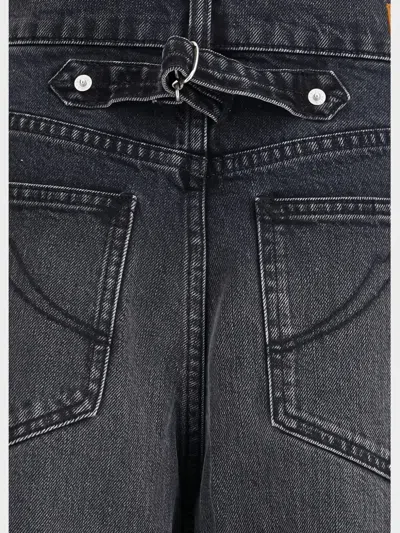 Kenzo Modern Straight Cut Denim Trousers In Black