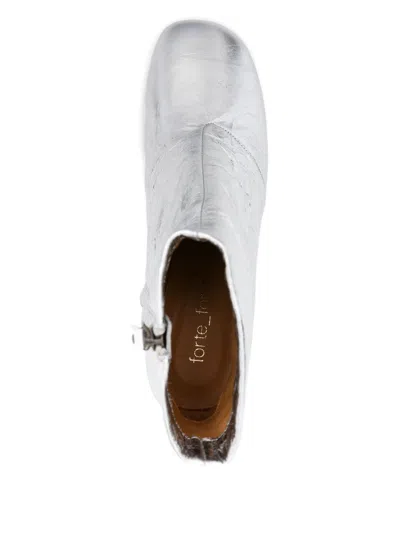 Forte Forte 60mm Metallic-finish Leather Boots In Multi