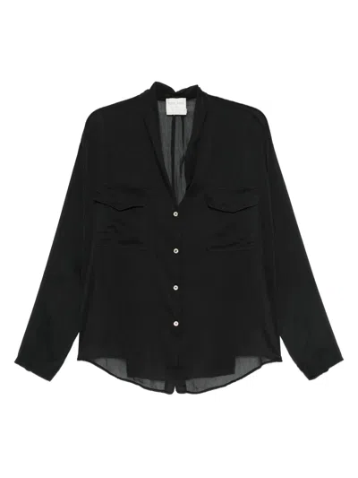 Forte Forte Button-fastening Pocket Shirt In Black