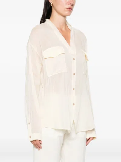 Forte Forte Button-fastening Pocket Shirt In Black