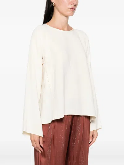Forte Forte Matte Anvers Satin Embroidered Top