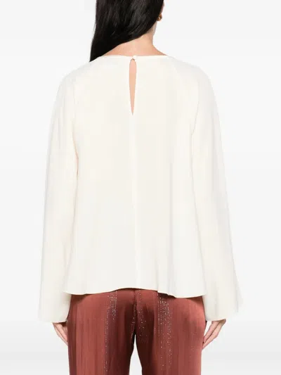 Forte Forte Matte Anvers Satin Embroidered Top
