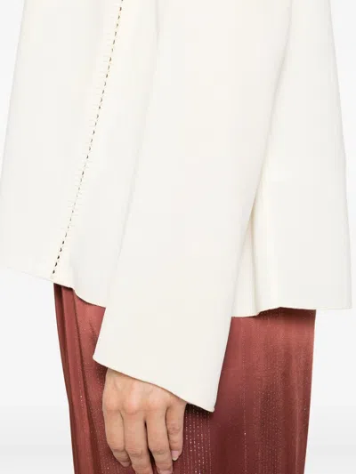 Forte Forte Matte Anvers Satin Embroidered Top