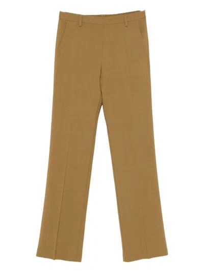 Forte Forte Wool Viscose Twill Regular Waist Pants