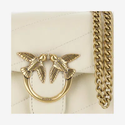 Pinko Love Baby Puff Shoulder Bag In White