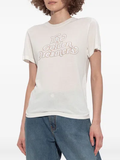 Golden Goose T-shirt The Golden Dreamers Bianca In White