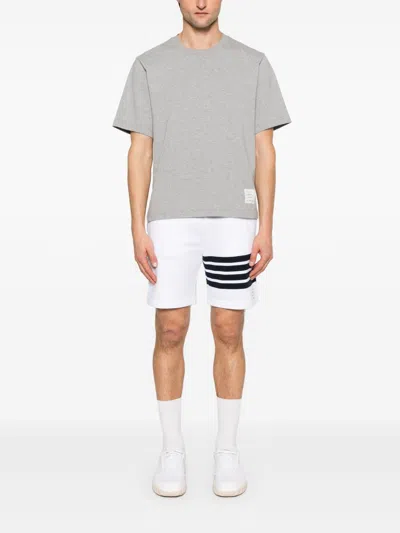 Thom Browne Oversized Cotton T-shirt In Neutral